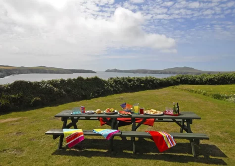 The garden at St Justinians, St Davids