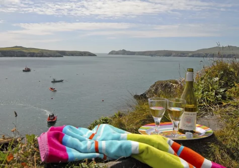 The breathtaking sea view at St Justinians, St Davids