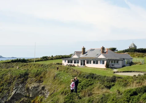 The clifftop garden at St Justinians, St Davids