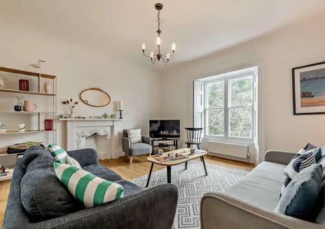 The living area at St Marys Apartment 2, Tenby