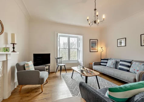 The living area at St Marys Apartment 2, Tenby