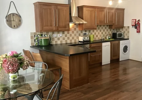The kitchen & dining area at St Mary's Apartment, Tenby