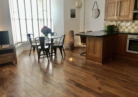 The dining area at St Mary's Apartment, Tenby