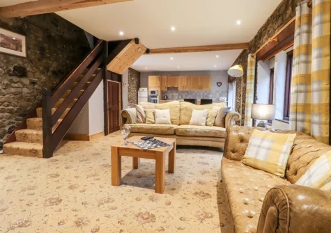 The living area at Stable Cottage, Templeton