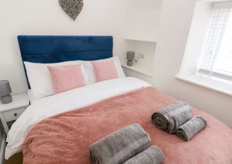 The bedroom at Star Cottage, Pentlepoir