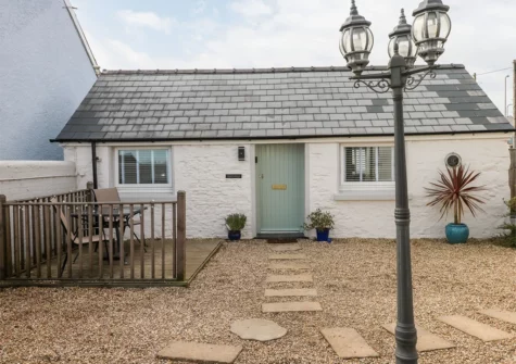 The patio & outside Star Cottage, Pentlepoir