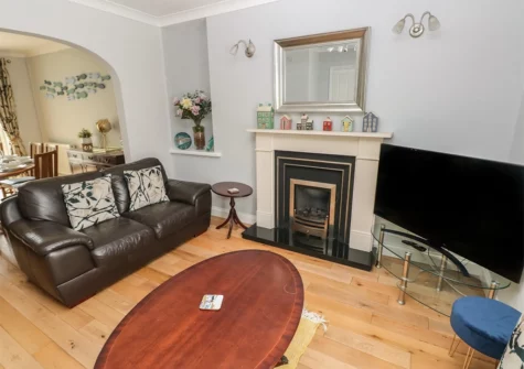 The living room at Stones Throw, Tenby