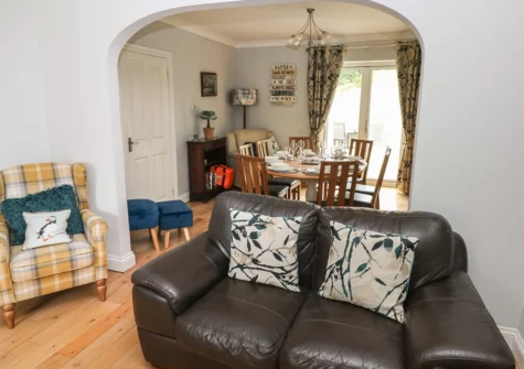 The living room at Stones Throw, Tenby