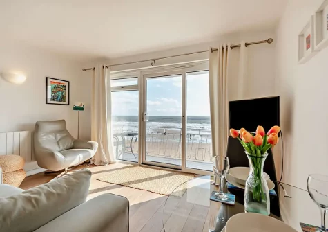 The living area at Strandways Court, Saundersfoot