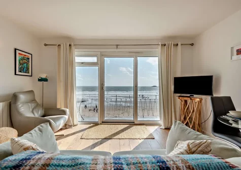 The living area at Strandways Court, Saundersfoot