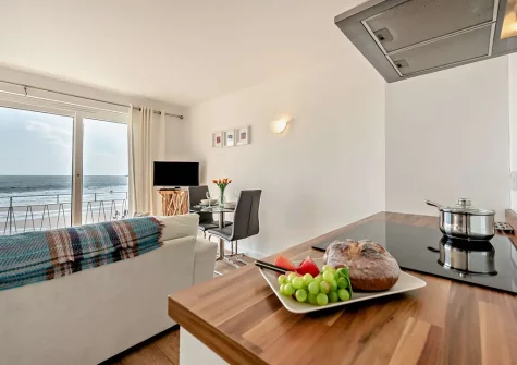 The kitchen & dining area at Strandways Court, Saundersfoot