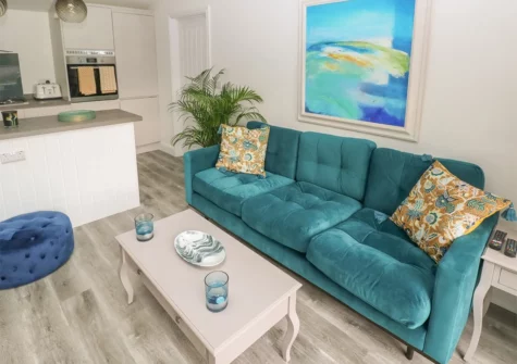 The living area at Summer House, Penally