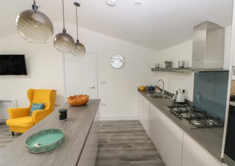 The kitchen at Summer House, Penally