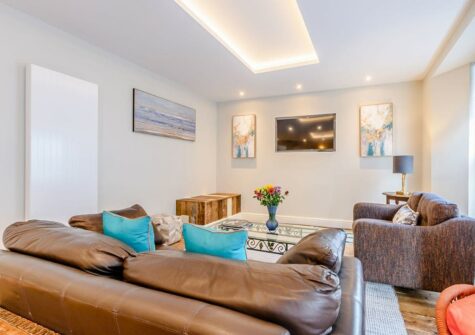 The living area at Summers, Tenby