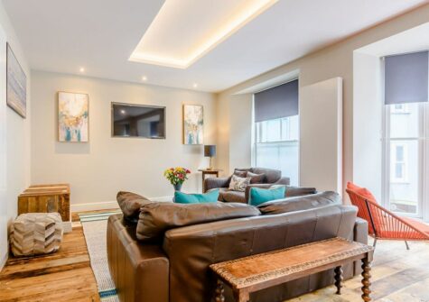 The living area at Summers, Tenby