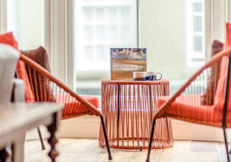 The living area at Summers, Tenby