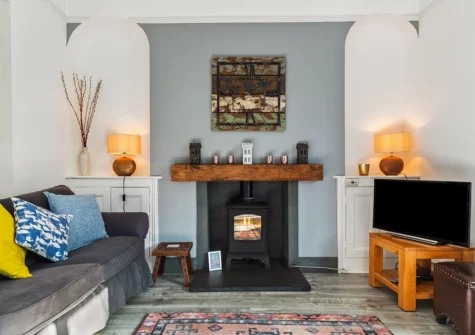 The living room at Sunbury Villa, Tenby