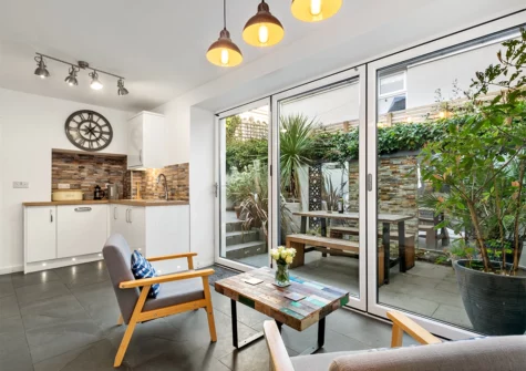 The kitchen at Sunbury Villa, Tenby