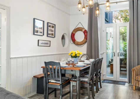 The dining room at Sunbury Villa, Tenby