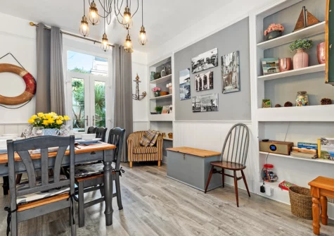The dining room at Sunbury Villa, Tenby