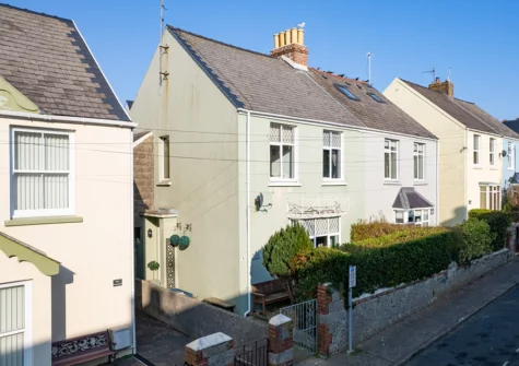 Outside Sunbury Villa, Tenby