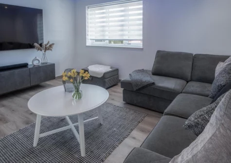 The cinema room at Sunrise, Pendine