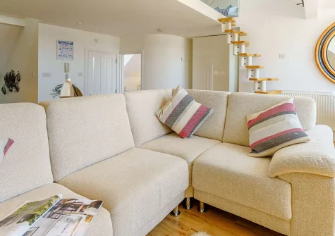 The living area at Tall Ships, Tenby