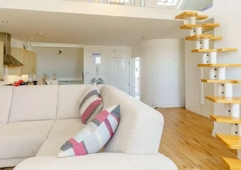 The living area at Tall Ships, Tenby