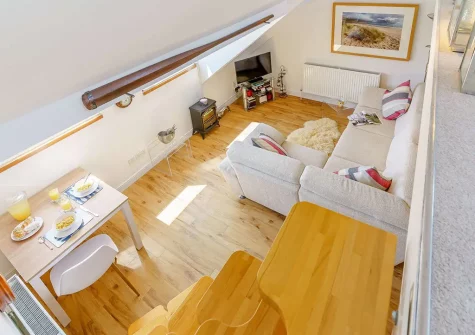 The living area at Tall Ships, Tenby