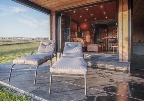 The veranda at Tawny Lodge, Tiers Cross