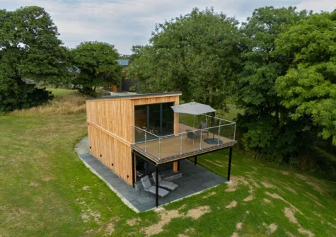 Outside Tawny Lodge, Tiers Cross