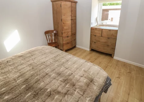 The bedroom at The Barn at Waunlippa, Llan-mill