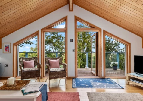 The living room at The Bluebell, Penally