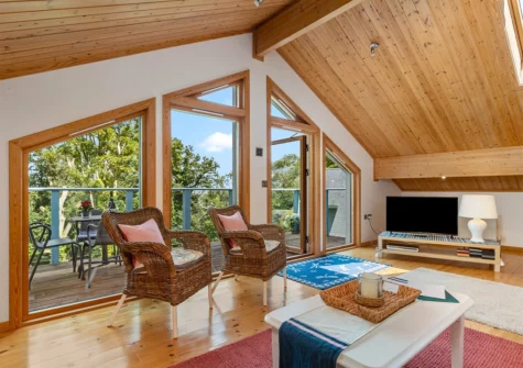 The living room at The Bluebell, Penally