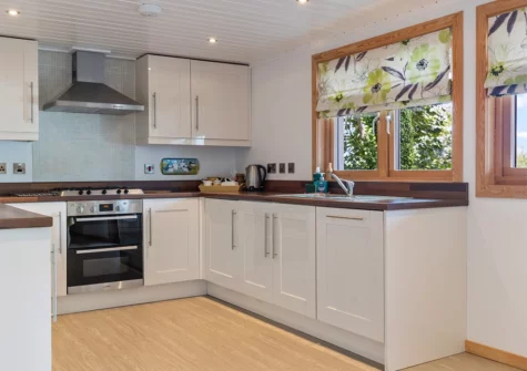 The kitchen at The Bluebell, Penally