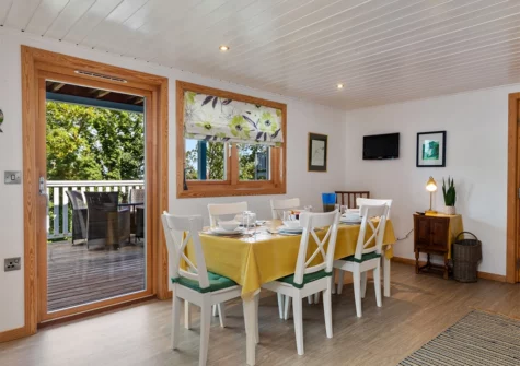 The dining area at The Bluebell, Penally