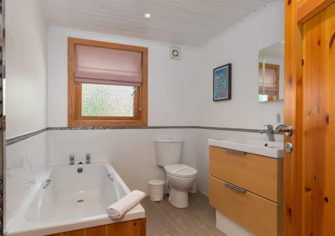 The bathroom at The Bluebell, Penally