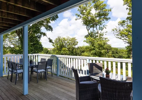 The wrap-around verandah at The Bluebell, Penally