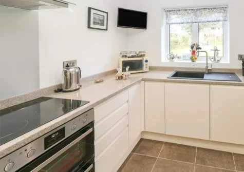 The kitchen at The Boathouse, Tenby