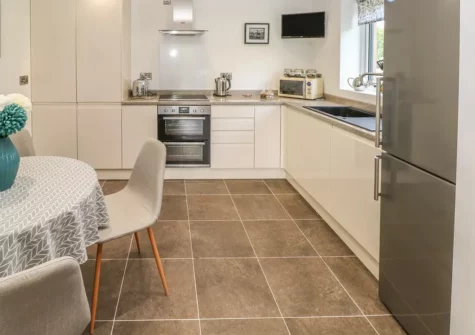 The kitchen at The Boathouse, Tenby