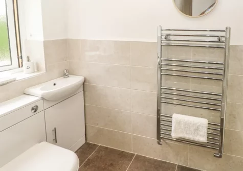 The shower room at The Boathouse, Tenby