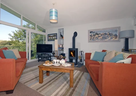 The living area at The Burgage, Nolton Haven