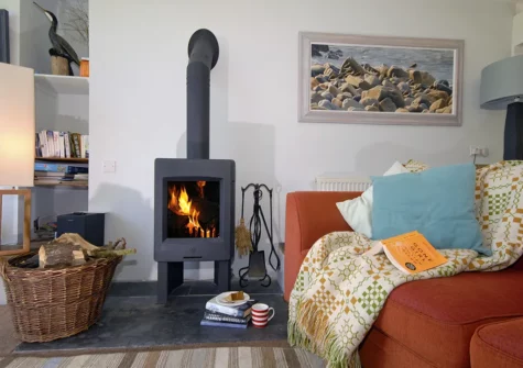 The living area at The Burgage, Nolton Haven