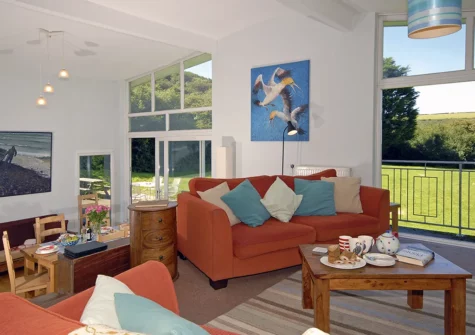 The living area at The Burgage, Nolton Haven