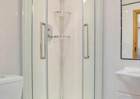 Bedroom #1 en-suite at The Byre, Lyserry Barns, St Twynnells