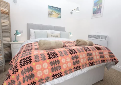 The sleeping area at The Cwtch, SaundersfootThe Cwtch, Saundersfoot