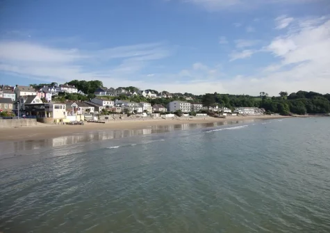 Saundersfoot's main beach is a long stretch of golden sands with pet friendly areas
