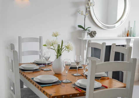 The dining area at The Cwtch, Tenby