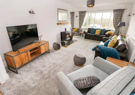 The living area at The Dingle, Stepaside