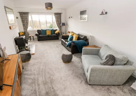 The living area at The Dingle, Stepaside